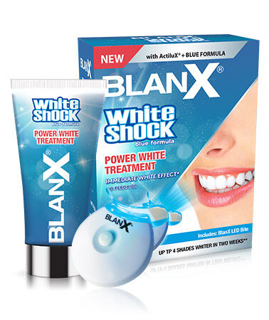 Blanx ExtraWhite Shock  Intensywny System Wybielający 50ml + LED Bite